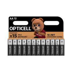 Элемент питания алкалиновый AA/LR6 (блист. 12шт) Basic Opticell 5051010/6051010