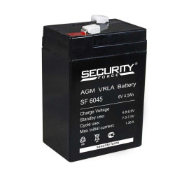 Аккумулятор ОПС 6В 4.5А.ч SF 6045 Security Force 4614030010013