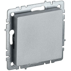 Заглушка c суппортом BRITE МЗ10-БрА механизм алюм. IEK BR-PL10-K47