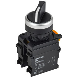 Переключатель 2 полож. 1НО+1НЗ черн. MASTER IEK MI-SW60-11X2-3-24-2-K02