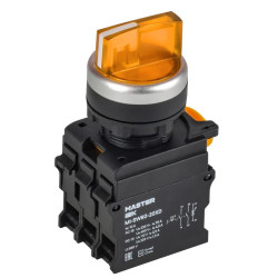Переключатель 3 полож. 2НО с подсветкой желт. MASTER IEK MI-SW60-20XD-4-14-3-K05