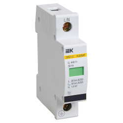Ограничитель перенапряжения ОПС1-C 1P KARAT IEK MOP20-1-C