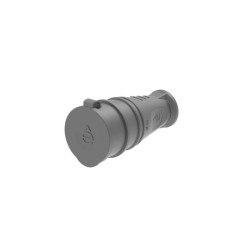 Розетка 1-м MultiSet 16А 250В IP44 с заземл. каучук черн. SE MST4002BK