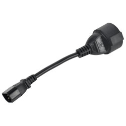Адаптер PDU 3х1.5 10см с разъемами C14-Schuko ITK PC-C14D-10CM
